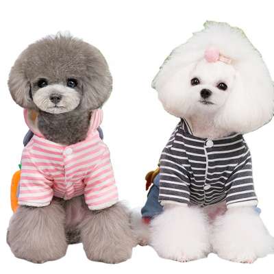 Wholesale Designer Fashion Pet Denim Clothing Dogs Hoodies Winter Christmas Dog Clothes